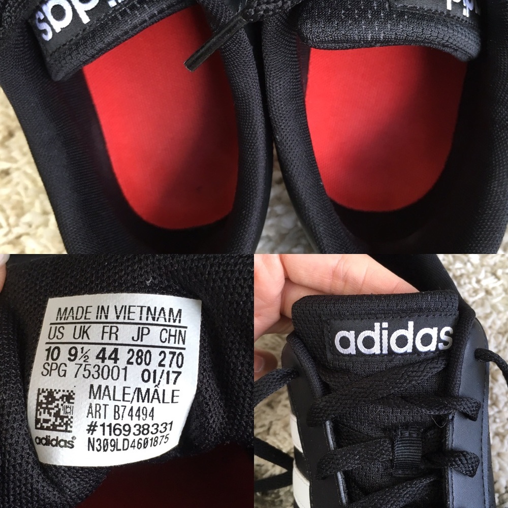 Adidas Men's VS Pace Black Shoe - Picture 8 of 8